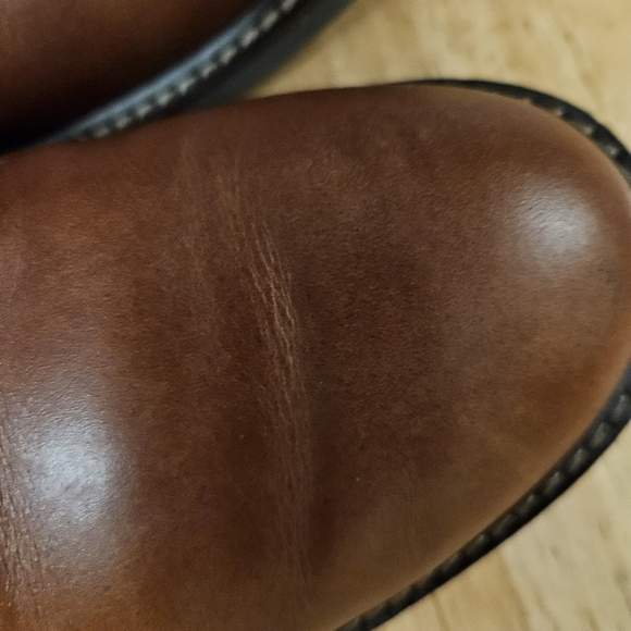 Clarks Unstructured Kenneth Men’s Leather Oxford Shoes Brown Size 10W No Laces - Picture 11 of 15